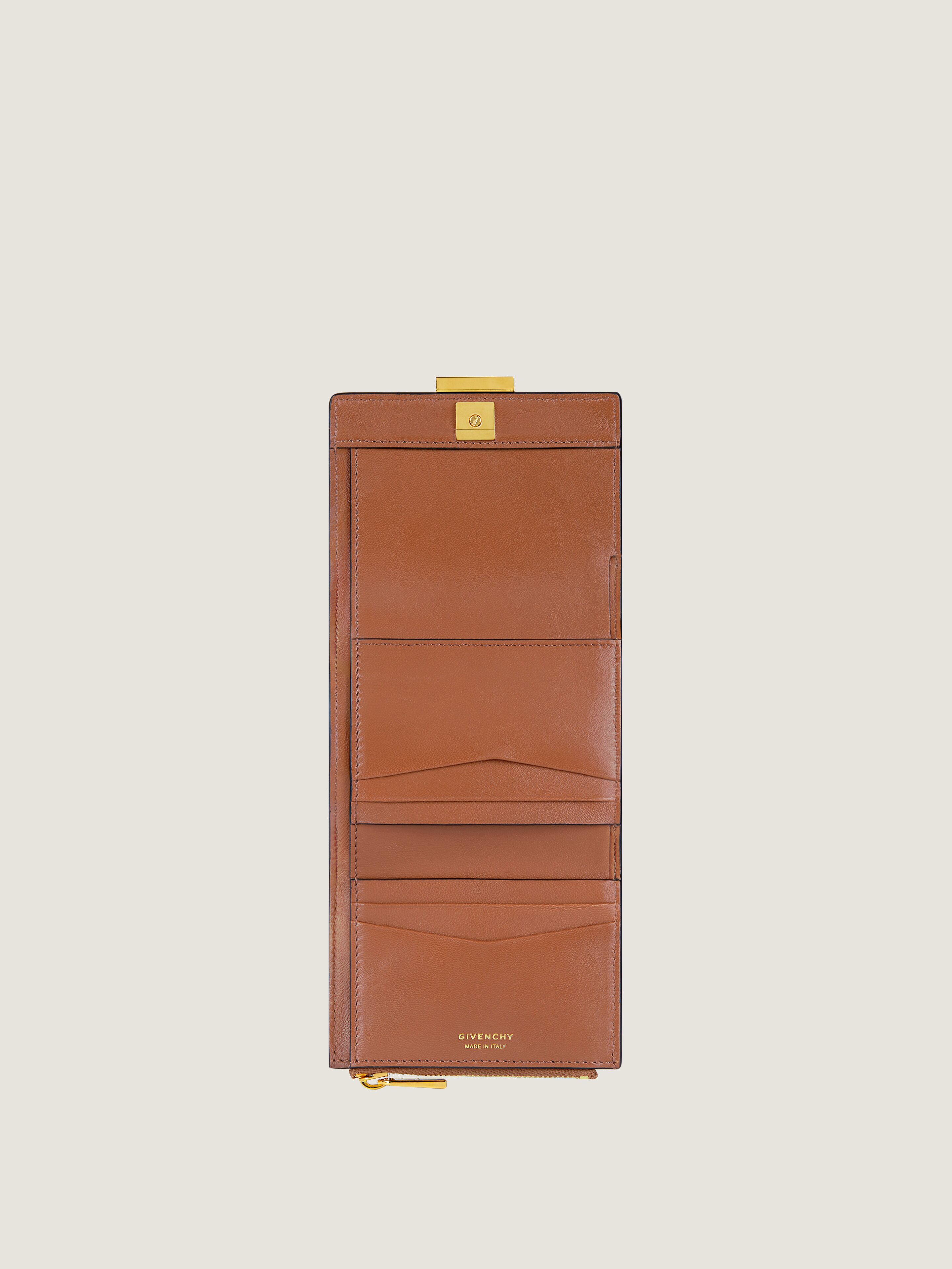 4G wallet in grained leather